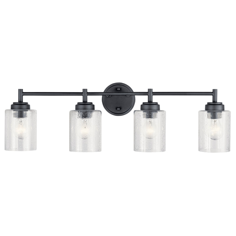 Kichler 45887BK Four Light Bath, Black (2)