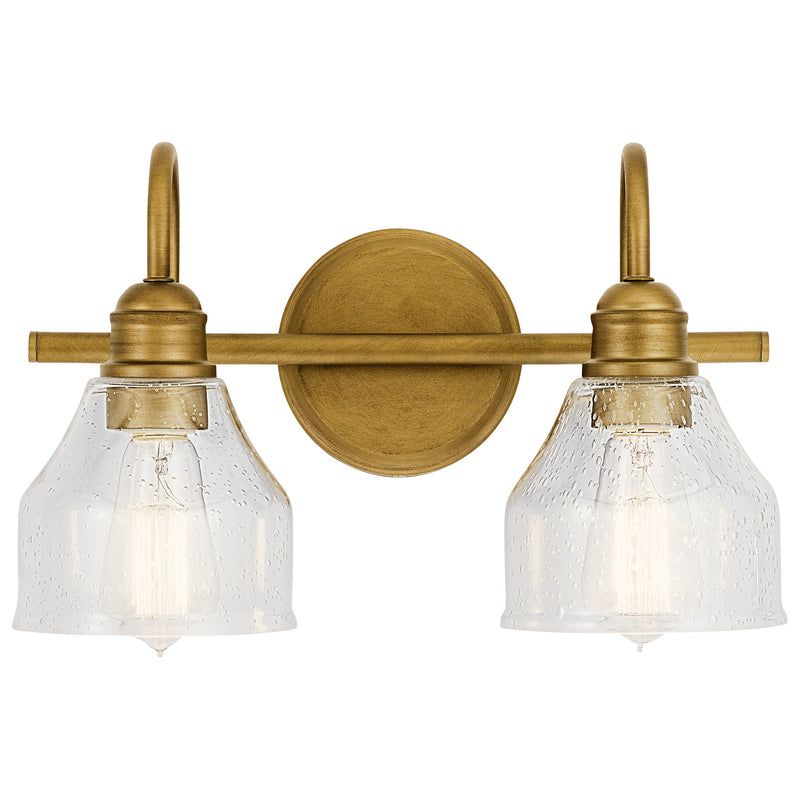 Kichler 45972NBR Two Light Bath, Natural Brass (2)
