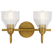 Kichler 45972NBR Two Light Bath, Natural Brass (3)