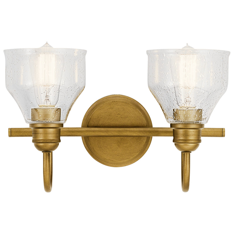 Kichler 45972NBR Two Light Bath, Natural Brass (3)
