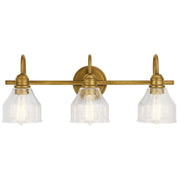 Kichler 45973NBR Three Light Bath, Natural Brass (2)