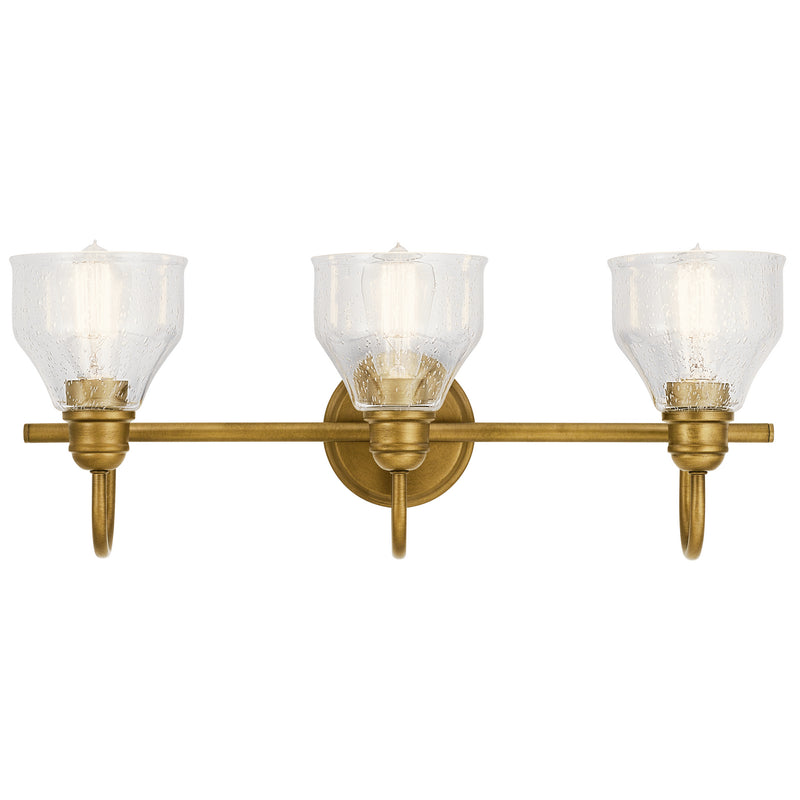 Kichler 45973NBR Three Light Bath, Natural Brass (3)
