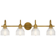 Kichler 45974NBR Four Light Bath, Natural Brass (2)