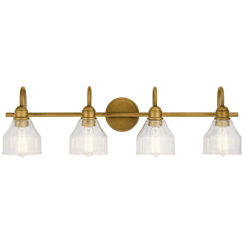 Kichler 45974NBR Four Light Bath, Natural Brass (2)