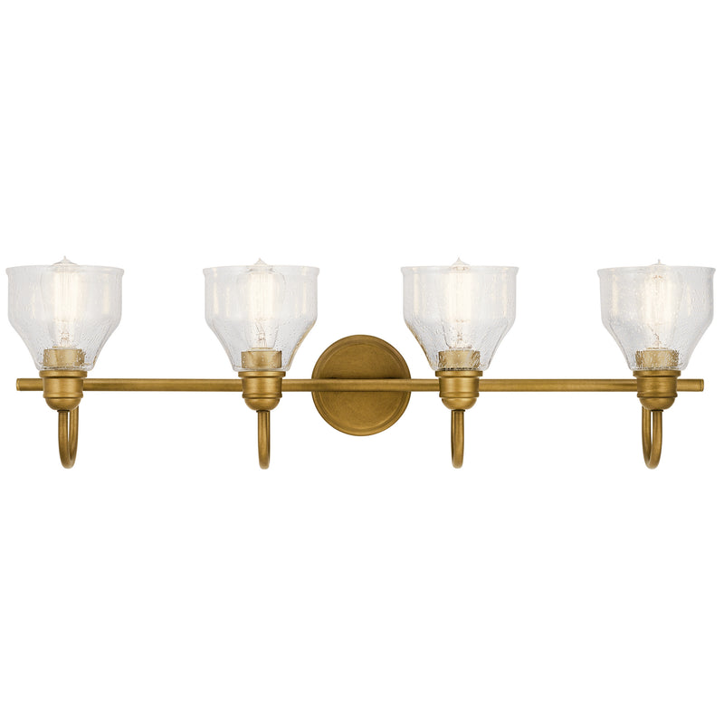 Kichler 45974NBR Four Light Bath, Natural Brass (3)