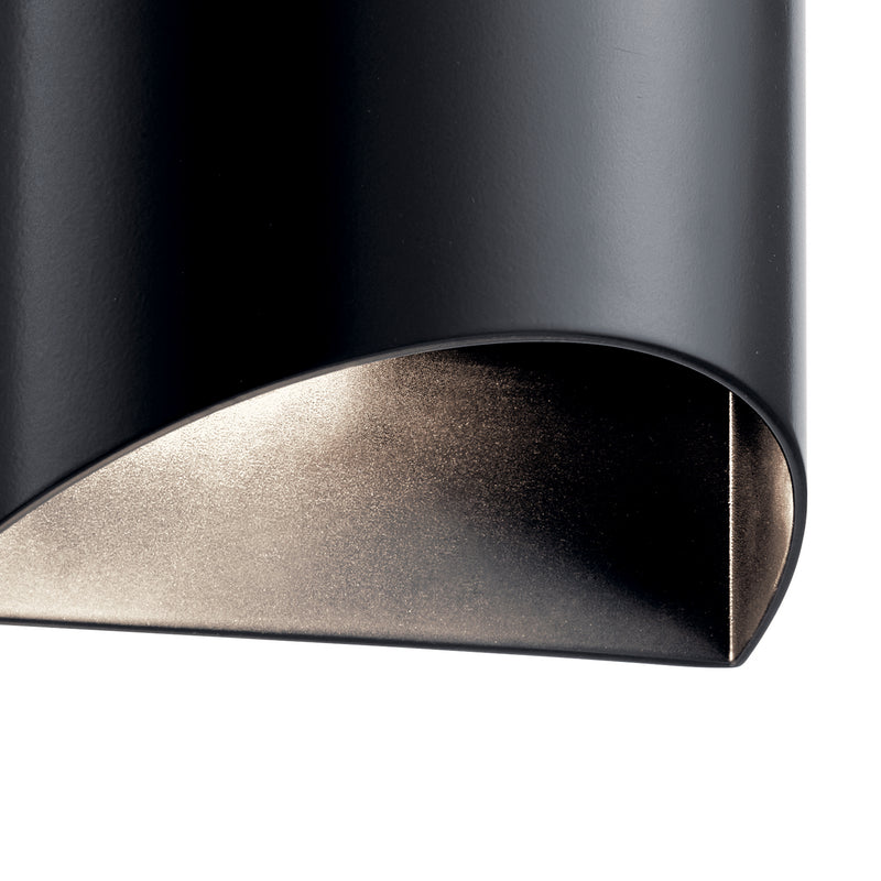 Kichler 49279BKLED LED Outdoor Wall Mount, Black (2)