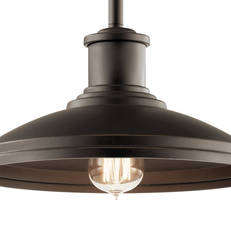 Kichler 49982OZ One Light Outdoor Pendant/Semi Flush, Olde Bronze (3)