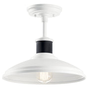 Kichler 49982WH One Light Outdoor Pendant/Semi Flush, White (3)