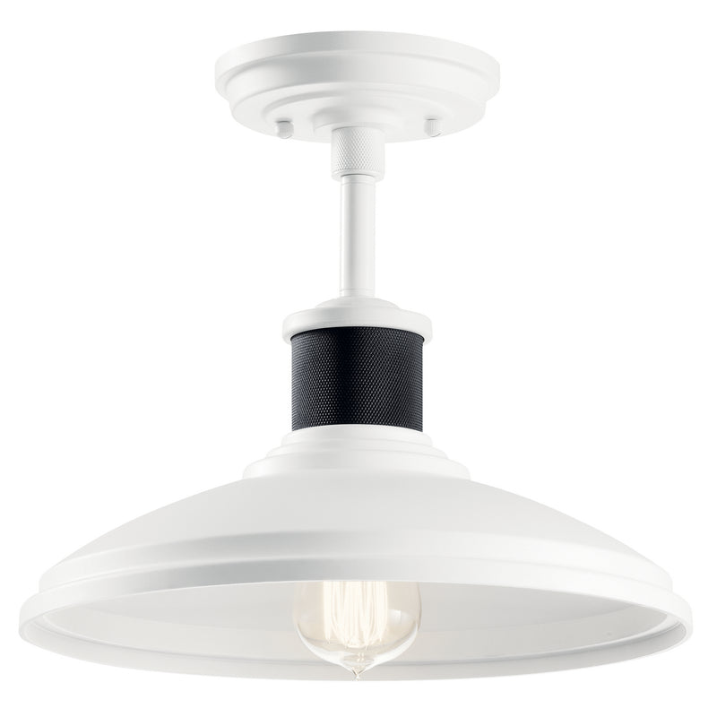 Kichler 49982WH One Light Outdoor Pendant/Semi Flush, White (3)