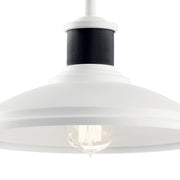 Kichler 49982WH One Light Outdoor Pendant/Semi Flush, White (4)