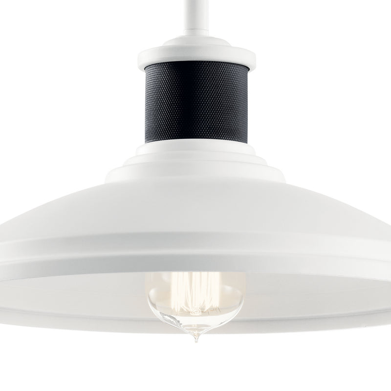 Kichler 49982WH One Light Outdoor Pendant/Semi Flush, White (4)
