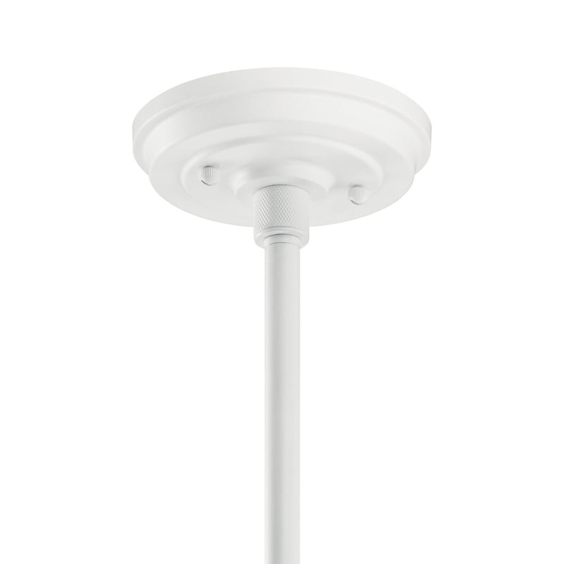 Kichler 49982WH One Light Outdoor Pendant/Semi Flush, White (5)