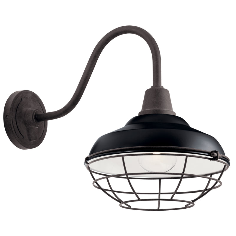 Kichler 49990BK One Light Outdoor Wall Mount, Black (2)
