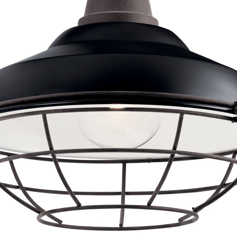 Kichler 49990BK One Light Outdoor Wall Mount, Black (3)