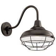 Kichler 49990OZ One Light Outdoor Wall Mount, Olde Bronze (2)