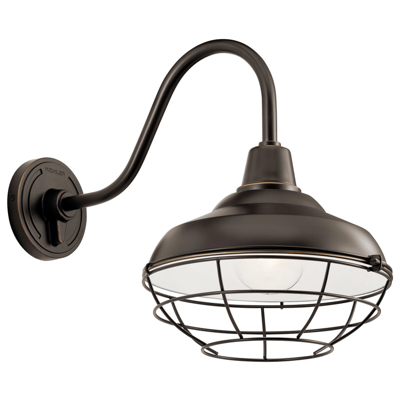Kichler 49990OZ One Light Outdoor Wall Mount, Olde Bronze (2)