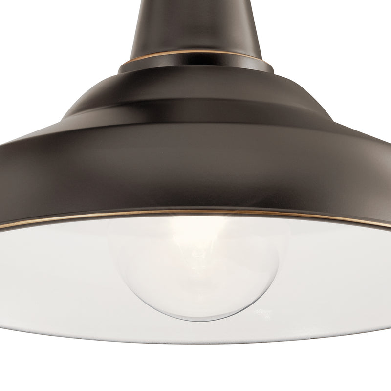 Kichler 49990OZ One Light Outdoor Wall Mount, Olde Bronze (4)