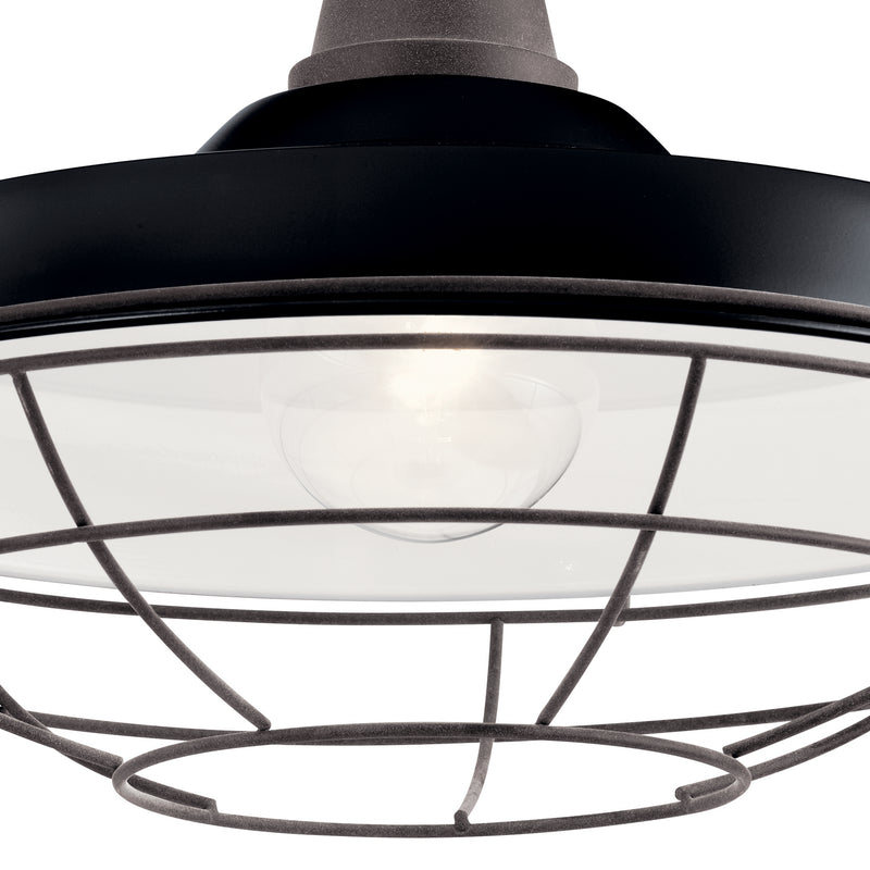 Kichler 49991BK One Light Outdoor Wall Mount, Black (3)