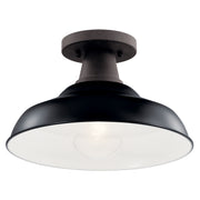 Kichler 49992BK One Light Outdoor Pendant/Semi Flush, Black (2)