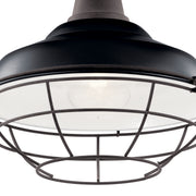 Kichler 49992BK One Light Outdoor Pendant/Semi Flush, Black (5)