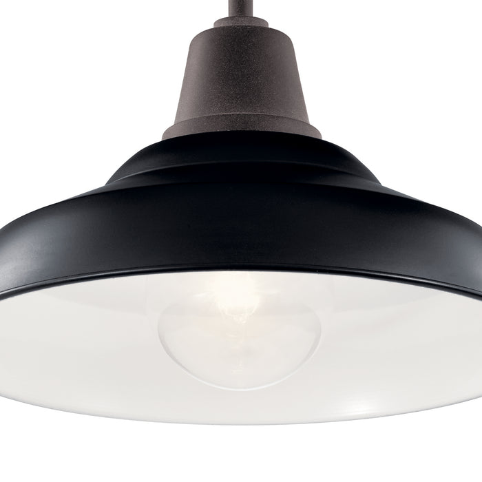 Kichler 49992BK Pier One Light Outdoor Pendant/Semi Flush Mount, Black Alternate Image 6.jpg