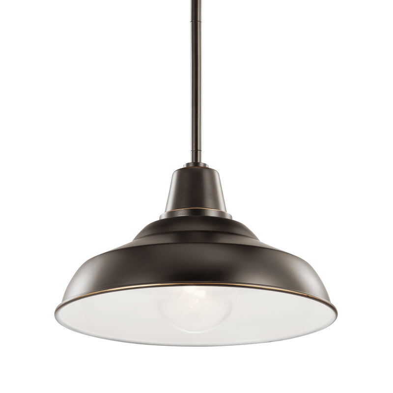 Kichler 49992OZ One Light Outdoor Pendant/Semi Flush, Olde Bronze (5)