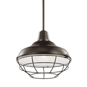 Kichler 49992OZ One Light Outdoor Pendant/Semi Flush, Olde Bronze (6)