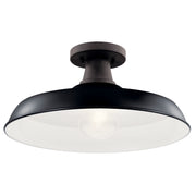 Kichler 49993BK One Light Outdoor Pendant/Semi Flush, Black (2)
