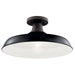 Kichler 49993BK Pier One Light Outdoor Pendant/Semi Flush Mount, Black Alternate Image.jpg