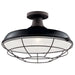 Kichler 49993BK Pier One Light Outdoor Pendant/Semi Flush Mount, Black Alternate Image 3.jpg