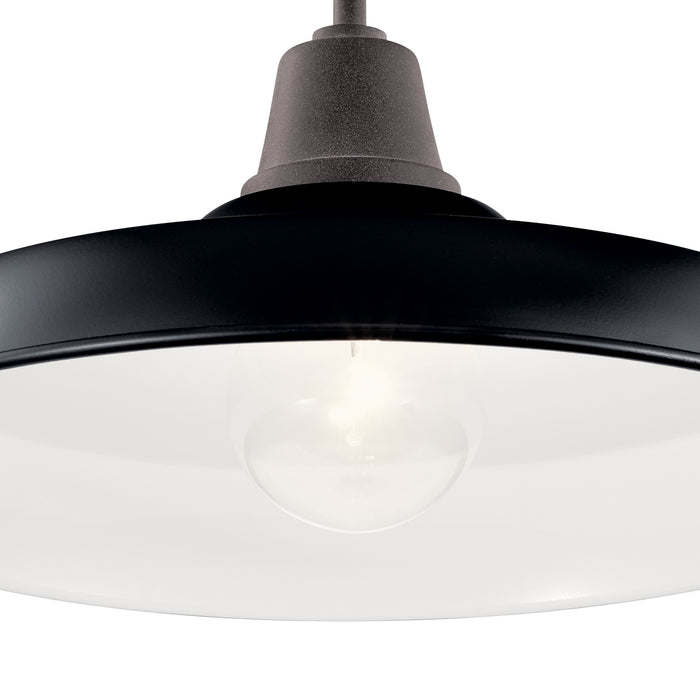 Kichler 49993BK Pier One Light Outdoor Pendant/Semi Flush Mount, Black Alternate Image 7.jpg