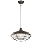 Kichler 49993OZ One Light Outdoor Pendant/Semi Flush, Olde Bronze (3)