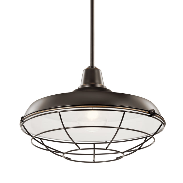 Kichler 49993OZ Pier One Light Outdoor Pendant/Semi Flush Mount, Olde Bronze Alternate Image 4.jpg