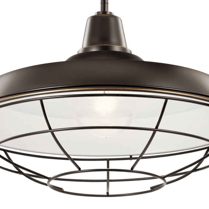 Kichler 49993OZ Pier One Light Outdoor Pendant/Semi Flush Mount, Olde Bronze Alternate Image 6.jpg