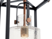 Kichler 52033BK Three Light Linear Chandelier, Black (4)