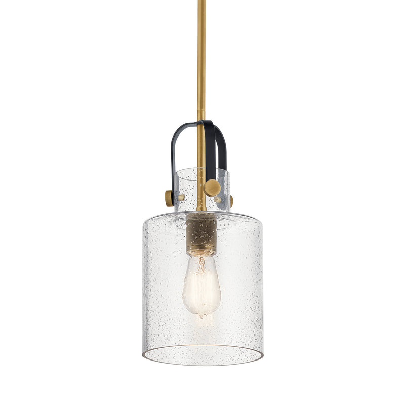 Kichler 52035NBR One Light Pendant, Natural Brass (2)