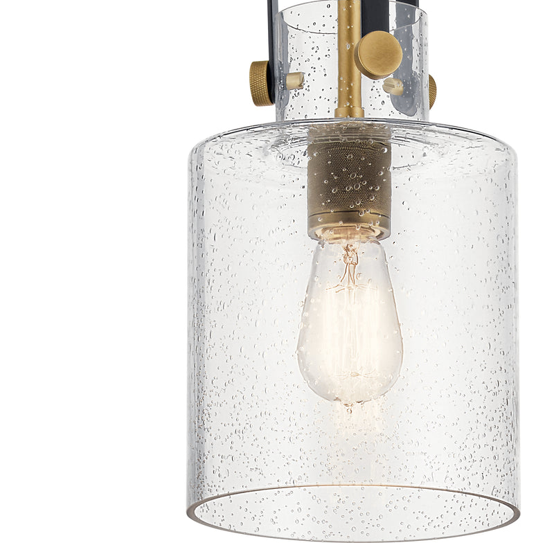 Kichler 52035NBR One Light Pendant, Natural Brass (3)