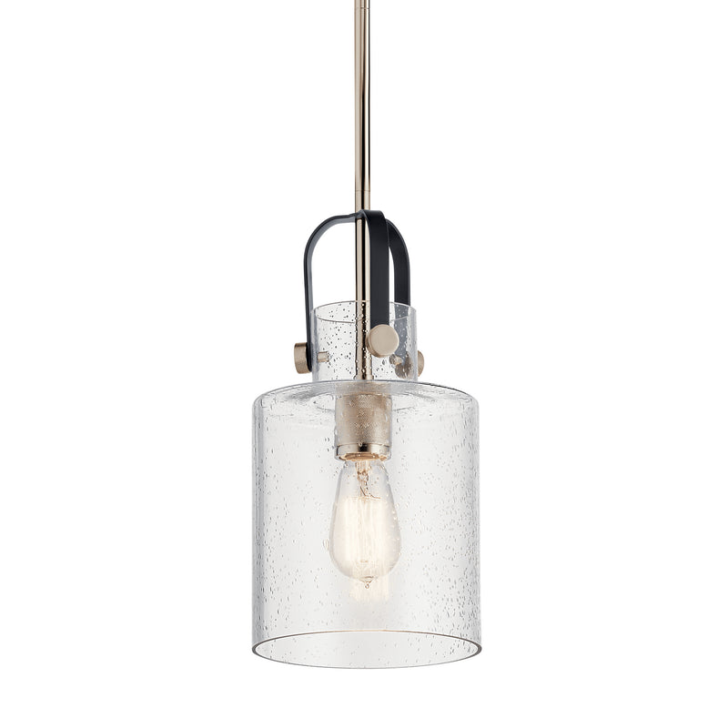 Kichler 52035PN One Light Pendant, Polished Nickel (2)