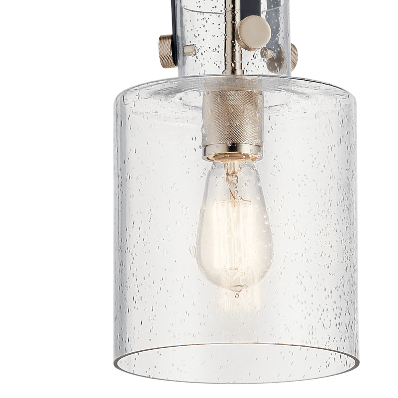 Kichler 52035PN One Light Pendant, Polished Nickel (3)
