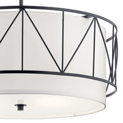 Kichler 52072BK Four Light Pendant, Black (4)