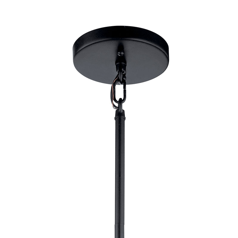 Kichler 52072BK Four Light Pendant, Black (5)