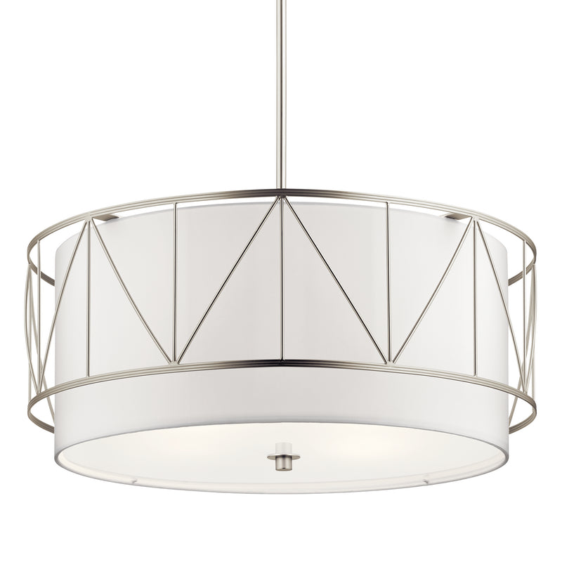 Kichler 52072SN Four Light Pendant, Satin Nickel (2)