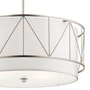 Kichler 52072SN Four Light Pendant, Satin Nickel (4)