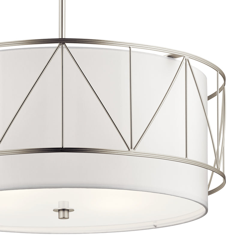 Kichler 52072SN Four Light Pendant, Satin Nickel (4)