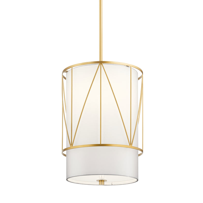 Kichler 52073CLG One Light Pendant, Classic Gold (2)