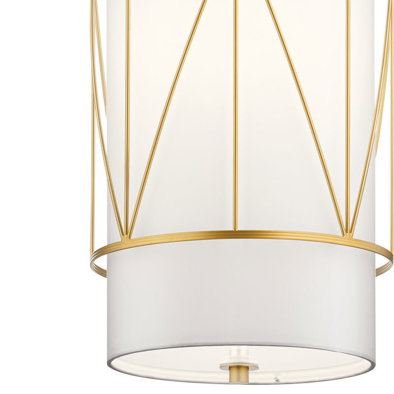 Kichler 52073CLG One Light Pendant, Classic Gold (3)