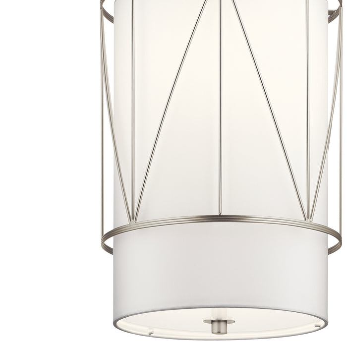 Kichler 52073SN Birkleigh One Light Pendant, Satin Nickel Alternate Image 2.jpg