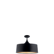 Kichler 52097BK One Light Pendant/Semi Flush, Black (2)