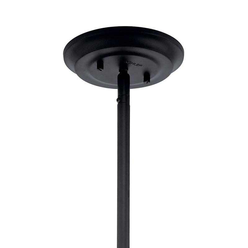 Kichler 52097BK One Light Pendant/Semi Flush, Black (6)