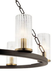 Kichler 52107OZ Six Light Chandelier, Olde Bronze (3)